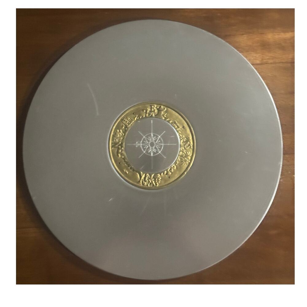 Vintage Kensington Aluminum Compass Tray 15" Lurelle Guild Art Deco Platter